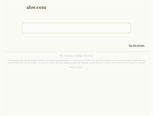 Tablet Screenshot of ahw.com